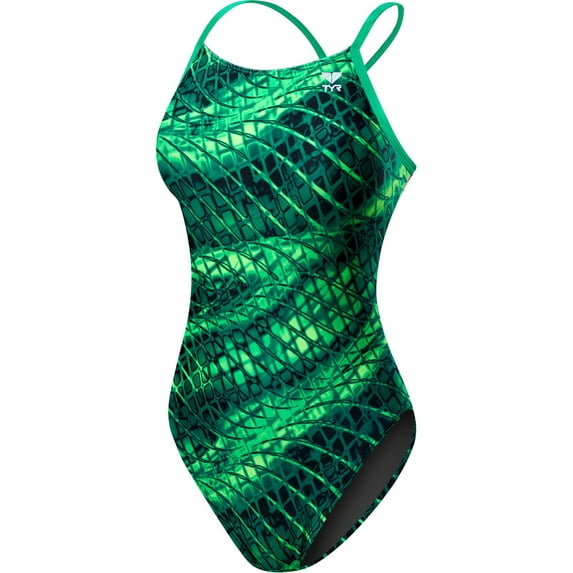 Tyr Swimsuit PLEXUS Cutoutfit Green Size 34