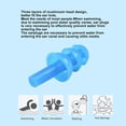 thumbnail image 5 of Tapones para los oídos de natación de silicona a prueba de agua, tapones para los oídos con Clip para la nariz, protección auditiva de Gel ergonómico Sincero  Hogar, 5 of 5