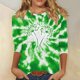thumbnail image 1 of TaTaai Womens St. Patrick's Day Print 3/4 Sleeve Tops Casual Loose Round Neck Pullover T-Shirts Soft Comfortable Fashion Daily Wear Blouses for Women Gift, 1 of 5