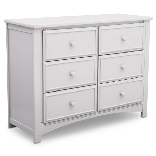 Delta Children 6 Drawer Dresser Bianca White Walmart Com