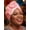 Pink, variant on Pearl Flower African Hats Pre-Tied Turbans Stretchy Twisted Church Wedding Head Wraps for Women
