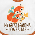 thumbnail image 4 of Inktastic My Great Grandma Loves Me Fox Boys or Girls Baby Bib, 4 of 4