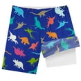 thumbnail image 5 of MEZZALL Boys Shark Printed Swimming Shorts With Lace Up High Waisted Loose Casual Swim Trunks Summer Beach Vacation Pool 10-12 Years Cozy Kids Wear, 5 of 5