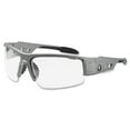 thumbnail image 3 of Ergodyne SkullerzÂ® Dagr Safety Glasses // Sunglasses, Matte Gray, Clear Lens, 3 of 3