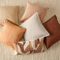 thumbnail image 2 of Bouclair Light Brown Clifford Decorative Pillow 20x20 in (51x51 cm), 2 of 10