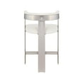 thumbnail image 7 of Meridian Furniture Romeo Cream Vegan Leather Counter Stool (Set of 2), 7 of 7