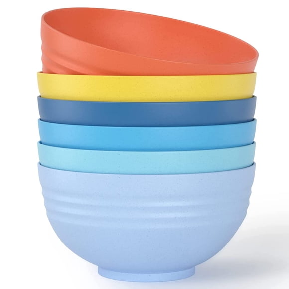 Set de 6 bowls Homestockplus de 1 L, libres de BPA, irrompibles