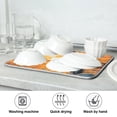 thumbnail image 7 of Dish Drying Mat Kitchen Counter Boat and Sunset Dishes Drainer Pad Absorbent Microfiber Reversible 16"x18", 7 of 7