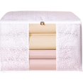 thumbnail image 1 of Storage Bag for Cloth with Clear Window Large Comforter Storage Foldable Blanket Storage for Pillows Quilt Living Room Bathroom with Zipper and Carrying Handles, 1 of 7