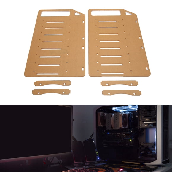 DIY Hard Drive Bracket, Acrylic Multi Layer Hard Disk Rack with Mounting Screw Kit and Accurate Mounting Holes, for 3.5inch Hard Drive and 8cm Fans