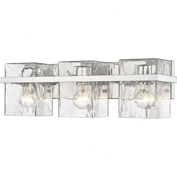 3 Light Vanity Light Fixture in Traditional Style-7 inches Tall and 22.25 inches Wide-Chrome Finish Bailey Street Home 372-Bel-4619883