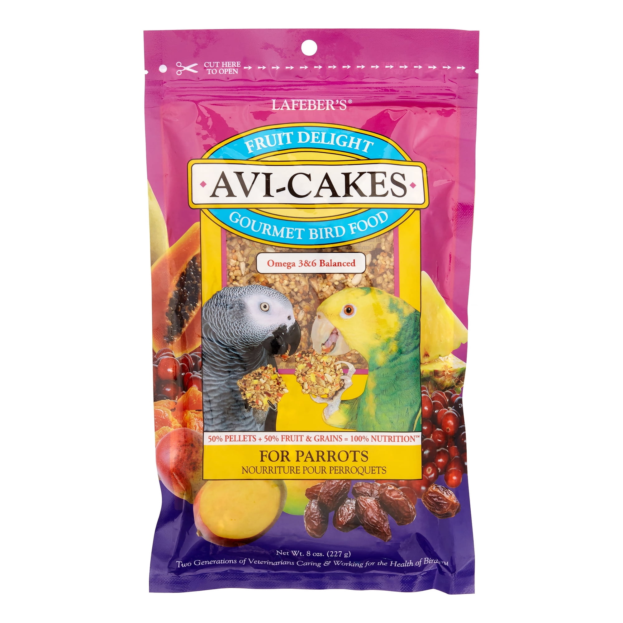Lafeber Avi-Cakes for Parrots, Fruit Delight 8 Oz.
