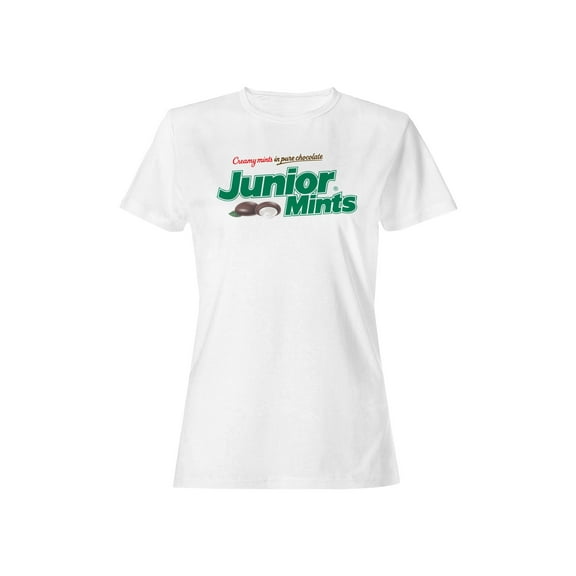 Officially Licensed Junior Mints Creamy Chocolate Mints Women's T-shirt