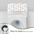 thumbnail image 4 of Renewold Dog Paw Star Printed Toilet Tank Lid Cover for Bathroom Decor, Dirt Resistant Washable Toilet Tank Cover Replacement, Universal Fits Most Toilets Tanks, White, 4 of 6