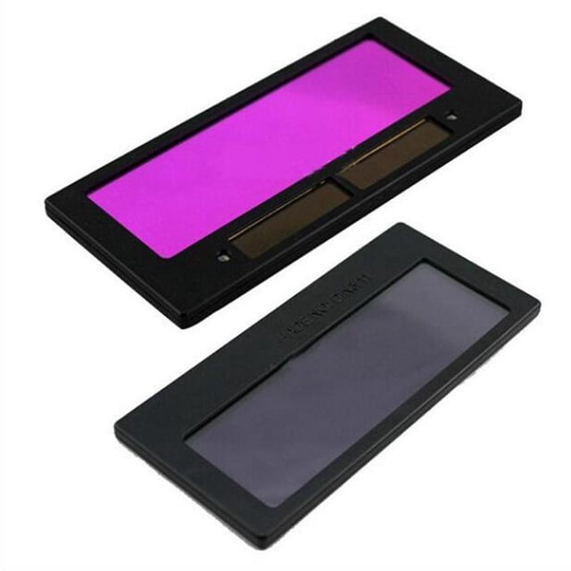 Sor Oscurecimiento automático Soldadura Casco Lente Filtro 10.8x 5cm, Energía sor: alimentación se enciende y apaga automáticame Soledad Pantalla de gafas