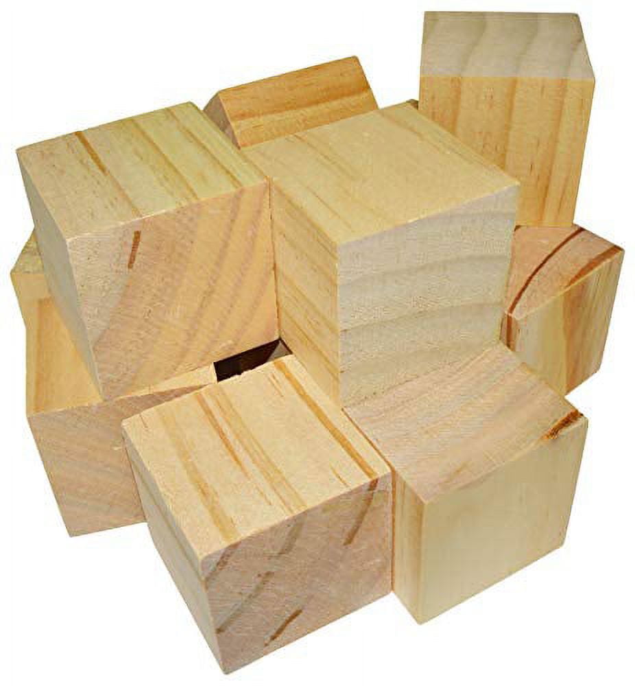 1,000 Pack ¾-inch (0.75) Wood Blocks, Mini Unfinished Wooden Cubes for Painting, Carving, and Other DIY Craft Projects - SciencePurchase