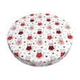 thumbnail image 1 of Disketp cute cat hearts Funda Redonda para Taburete, Funda de Cojín para Silla de Bar Suave y Elástica-14 inch, 1 of 7