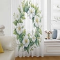thumbnail image 6 of Botanical Sage Green Sheer Curtains 45 Inches Long, Garden Florals Spring Light Filering Curtains, Breathable Simi Curtain Privacy Drapes for Kitchen Bathroom Lightweight Small Window Treatment, 6 of 9