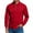 02Red, variant on Dwelliawo Men's Polo Shirts Casual Collared Stylish Golf Tee Ribbed Button Classic Long Sleeve Shirts Red 3XL