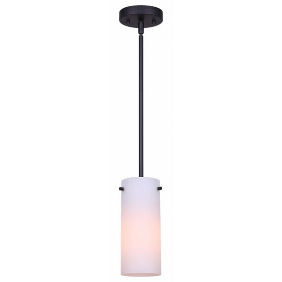 IPL1063A01BK Canarm Inc Lander - 1 Light Pendant In Mid-Century Modern Style-58.5 Inches Tall and 4.75 Inches Wide