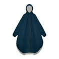 thumbnail image 4 of SHIXIAOO Poncho de Pluie pour Adultes Unisexe Long Imperméable Extérieur avec Capuche Matériau PU Léger à la Mode pour Cyclisme Randonnée Voyage Veste Décontractée pour Femmes Grande Taille Gilet Femme Veste à Capuche Automne, 4 of 5