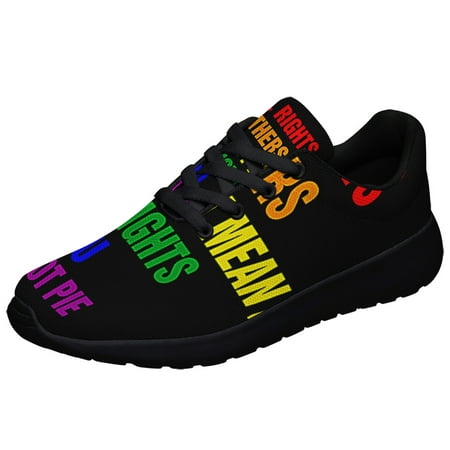 

LGBT Pride Equal Rights For Others Does Not Mean Less Rights For You Shoes Sneakers Black Size 8.5