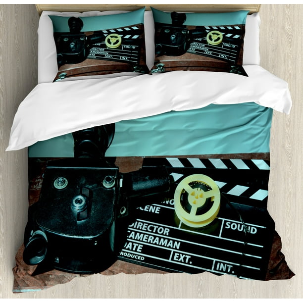 Old Hollywood King Size Duvet Cover Set Retro Style Clapper And Reel With S On The Scratched Suitcase Decorative 3 Piece Bedding 2 Pillow Shams Multicolor By Ambesonne - Old Hollywood Style Bedding Old Hollywood King Size Duvet Cover Set Retro Style Clapper And Reel With S On The Scratched Suitcase Decorative 3 Piece Bedding 2 Pillow Shams Multicolor By Ambesonne - Old Hollywood Style Bedding