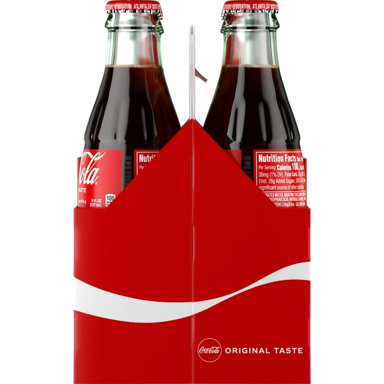 Coca-Cola Classic COKE Soda Pop, Refreshing Taste, 8 fl oz Glass Bottles, 6  Pack - Walmart.com