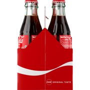 Coca-Cola Soda Pop Glass Bottles, 8 fl oz, 6 Pack