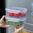 thumbnail image 5 of SLYNSHome Single Transparent Plastic Storage Tank Vacuum Wet Proof Fresh-keeping Storage Storage Sealed Tank,Kitchen Sealed Jar With Lid Wet Fresh-keeping Box, 5 of 7