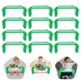 thumbnail image 6 of Portable Kids Lap Desk Tray Plastic Breakfast Lap Desk with Side Pockets & Slot Lap Table Snack Tray for Family, School, Class, Holiday Activities, and Kindergarten (12pcs), 6 of 11