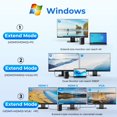 thumbnail image 4 of 4Urpc Estación De Acoplamiento Usb C Doble Monitor Doble Hdmi Usb C Dock Estación De Acoplamiento Para Computadora Portátil Con 2 Puertos Hdmi Vga 7 Usb 65W Adaptador De Corriente Ethernet Sd/Tf Audio, 4 of 5