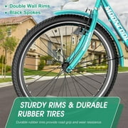 24/26'' Adult Tricycles for Women, Men with Big Basket, 7 Speed 3 Wheel Bikes for Adults, Low-Step Through Frame Tricycle for Adults Seniors, Stable and Safe
