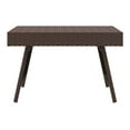 thumbnail image 3 of Foldable Side Table Brown 23.6"x15.7"x15" Rattan - Indoor Outdoor Space Saving End Table - Portable Patio Coffee Table with Steel Frame, 3 of 7