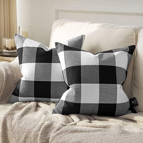 Pack de 2 fundas de almohada Phantoscope Buffalo Plaid de 51 x 51 cm