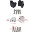 thumbnail image 3 of 2pcs Motorcycle Off-road Sturdy Aluminum For Reliable Performance Making The Riding Process More Comfortable and Black, 3 of 9