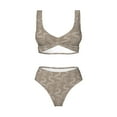 thumbnail image 4 of Daiia Hand Drawn Snake Women's Bikini Set Two Piece Swimsuit High Waisted Bikini Adjustable Straps Bikini Perfect for Beach, Pool, and Summer Vacation-, 4 of 9