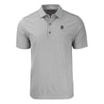 thumbnail image 2 of Men's Cutter & Buck Heather Gray Detroit Tigers Eco Stripe Stretch Recycled Polo, 2 of 3