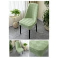 thumbnail image 4 of Large Dining Chair Covers Half Elastic Slipcovers for Curved Back Chairs with Stretchable Fabric for Easy Installation and Protection, 4 of 6