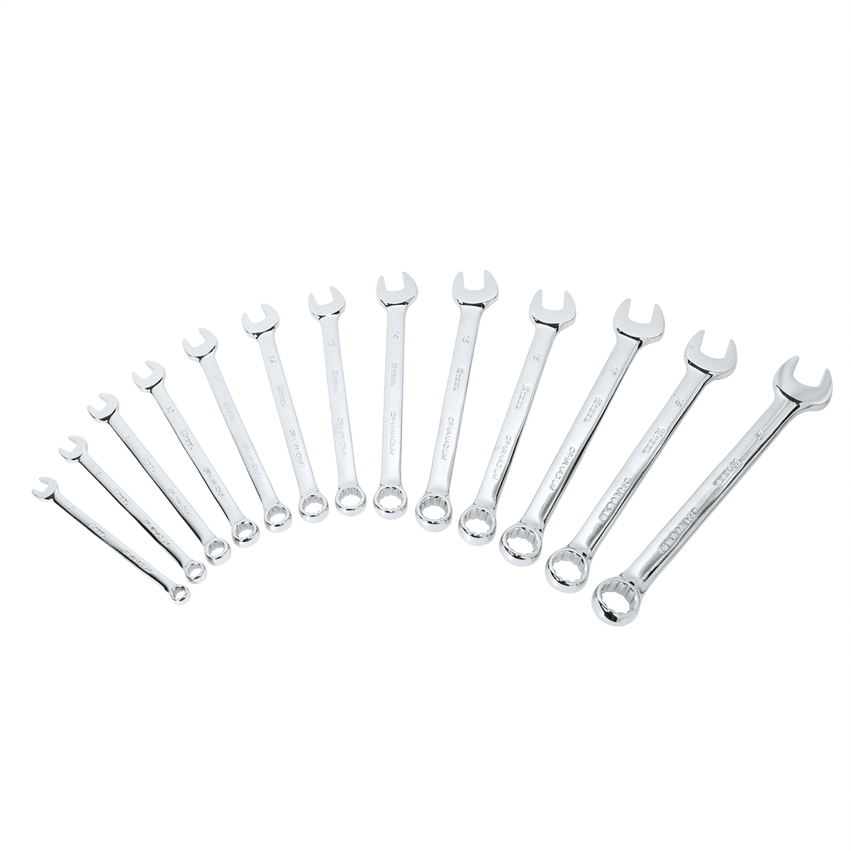 K-Tool 41800 Metric Combo Wrench Set, 13-pc, Sizes (7mm-19mm Wrenches)