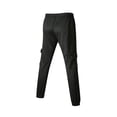thumbnail image 6 of FRSASU Men Splicing Gradient Overalls Pocket Sport Work Trouser Pants Black L, 6 of 8