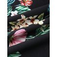 thumbnail image 4 of Sunloudy - Camiseta larga con cuello henley para mujer, camisetas de manga corta con estampado de flores, rayas, llamas y oro Sunloudy  S M L XL XXL, 4 of 8