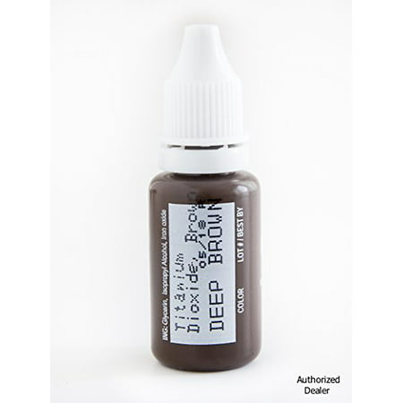 BioTouch DEEP BROWN Permanent Makeup Cosmetic BIO TOUCH Tattoo Ink 1/4 oz