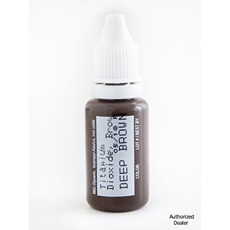 BioTouch DEEP BROWN Permanent Makeup Cosmetic BIO TOUCH Tattoo Ink 1/4 oz (Best Permanent Makeup Ink)