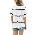 thumbnail image 4 of WQQZJJ Teen Girls Clothes,Casual Striped Tops Crew Neck Short Sleeve T-Shirt Stylish Summer Loose Comfortable Shirt, 4 of 7