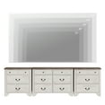 thumbnail image 6 of WAMPAT 3 Pcs Bedroom Sets, 6 Drawer Dresser and 3 Drawer Dresser Set of 2 for Bedroom,Living room,White, 6 of 10
