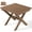Brown, variant on SERWALL Outdoor Small Folding Side Table, HDPE All Weather Adirondack End Table, No Assembly Required, Gray