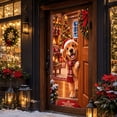 thumbnail image 2 of Christmas Front Door Cover with Elastic Edges, Festive Holiday Door Decorations for Front Door, Xmas Party Home Indoor Outdoor Decor, 2 of 4