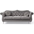 thumbnail image 4 of Glory Furniture Hollywood Velvet Sofa in Dark Gray, 4 of 6
