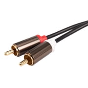 Jack 3.5mm to 2 RCA Audio Cable AUX Splitter 3.5mm Stereo Male to Male RCA Adapter 2 Speaker Cable 1m